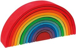 Jumbo Wooden 12 PC Rainbow Stacker