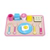 Wooden Breakfast Tray Toy Set