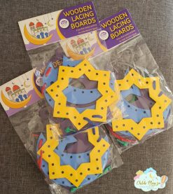 Islamic Themed Wooden Lacing Cards