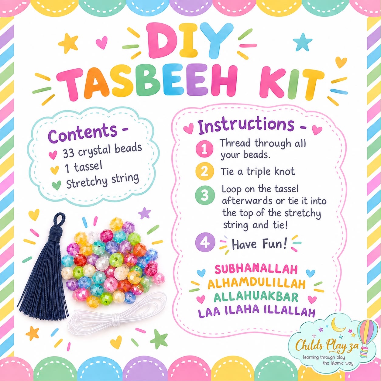 DIY Tasbeeh Kit